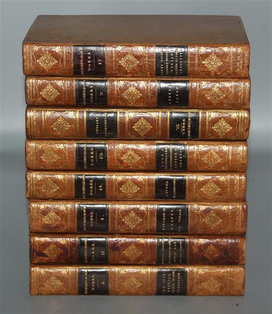 Huntington, William - The Works, 20 volumes and 8 others uniformly calf bound, London 1811 (28)